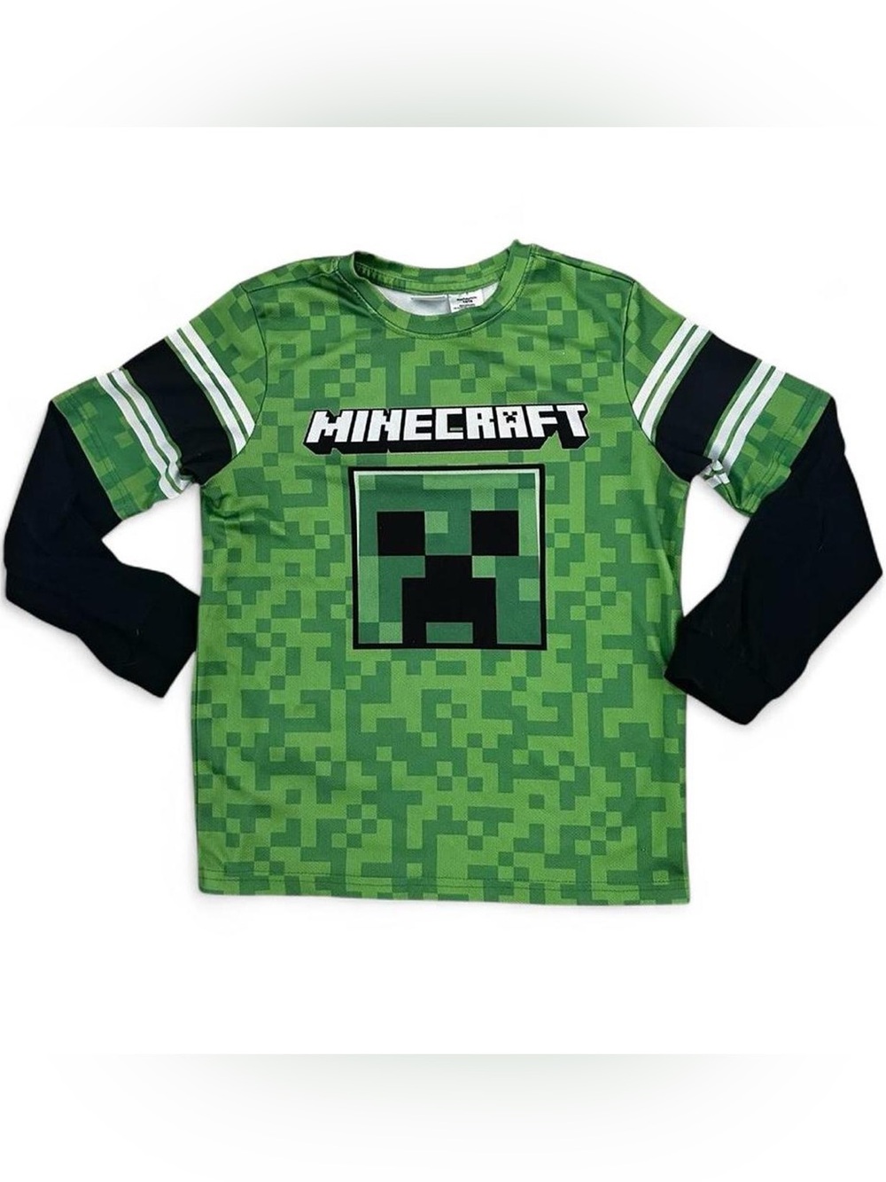 Minecraft boy’s green long sleeve T-shirt Size 14 years